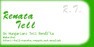 renata tell business card